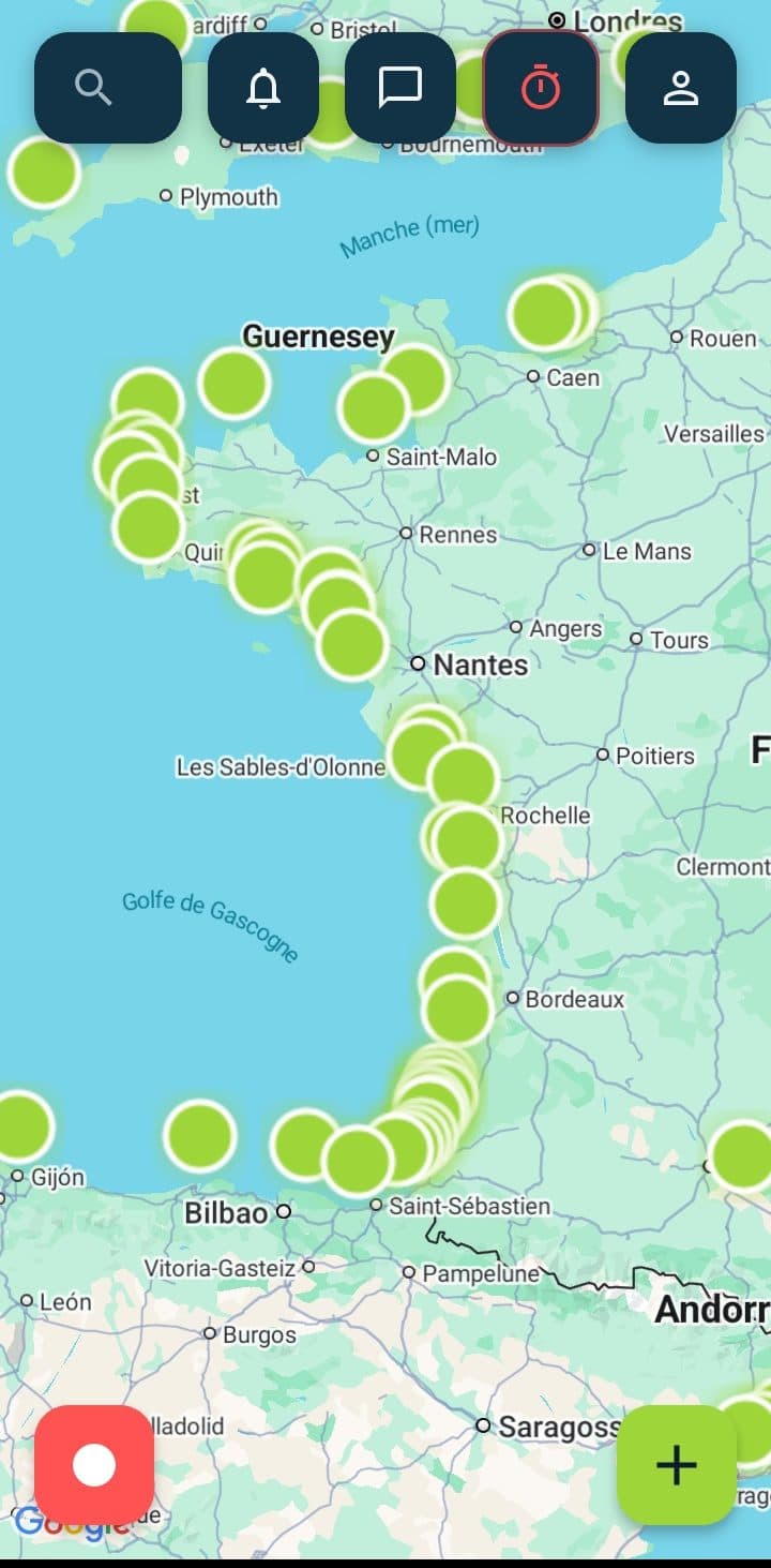 Spot map